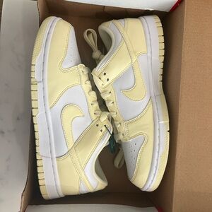 Nike Cream and White Athletic Shoes